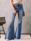 Slim Fit Stretch Flared Jeans for Women