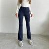 Elegant High Waist Slimming Commuter Pants