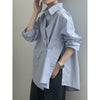 Irregular Asymmetric Button-Up Shirt for Women