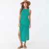 Knitted Hollow Out Split Beach Cover-Up Dress