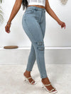 Slimming High Elastic Skinny Straight Jeans