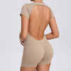 Backless Peach Hip Skinny Yoga Jumpsuit