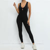 Sleeveless Yoga Jumpsuit Stretch Sportswear