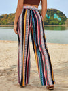 Casual Holiday High Waist Printed Wide Leg Pants for Women