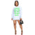 Casual Double-Sided Letter Graphic T-Shirt Dress