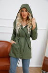 Loose Solid Color Cotton Trench Coat