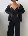 Minimalist Sling Waist Straight Jumpsuit