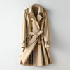 Elegant British Style Long Trench Coat