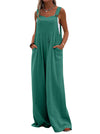 Ethnic Solid Color Wide Leg Jumpsuit