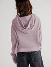 Patchwork Hooded Loose Fit Sweatshirt