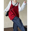 Korean U-Collar Elegant Knitted Camisole