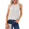 Summer Solid Color Sequined Halter Camisole Top