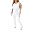 Sleeveless Zipper Slim Fit High Waist Jumpsuit