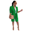 Blazer and Shorts Two Piece Suit for Women