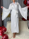 Luxe Satin Lace Long Sleeve Pajama Set