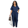 Summer Linen Two-Piece Shirt and Sports Pants Set