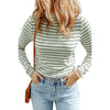 Autumn Striped Casual Slim Pullover Sweater