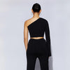 One Shoulder Backless Y2K Slim Fit Top