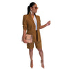 Blazer and Shorts Two Piece Suit for Women