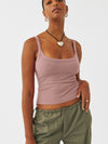 Summer Thread Knitted Cropped Camisole Top