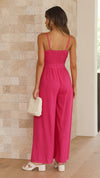 Casual Tied Spaghetti Strap Jumpsuit