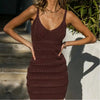 Elegant Western Knitted Cami Dress for Women