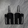 Drill Chain Beaded Camisole Bra