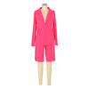 Blazer and Shorts Two Piece Suit for Women