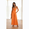 Casual Tied Spaghetti Strap Jumpsuit