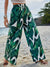 Casual Vacation High Waist Print Wide Leg Pants