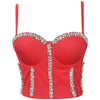 Drill Chain Beaded Camisole Bra