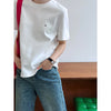 Embroidered Letter Graphic Short-Sleeved T-Shirt