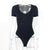 V-Neck Short Sleeve Sexy Bodysuit for Women