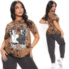 Mineral Wash Tie-Dye Sports T-Shirt Women