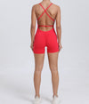 Peach Hip Raise Beauty Back Yoga Jumpsuit