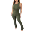 Sleeveless Zipper Slim Fit High Waist Jumpsuit