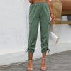 High Waist Solid Color Trousers for Women