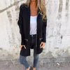 Loose Hooded Mid-Length Cardigan Coat