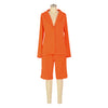 Blazer and Shorts Two Piece Suit for Women