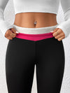 Fleece-Lined High Waist Slim Flare Pants