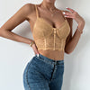 Multi-Color Hollow Out Eyelash Detail Bra Vest