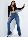 High Waist Slim Fit Bootcut Jeans for Women