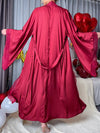 Luxe Satin Lace Long Sleeve Pajama Set