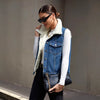 Sleeveless Denim Waistcoat Jacket