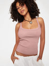 Summer Thread Knitted Cropped Camisole Top