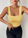 Wide Strap Slim Fit Camisole Top