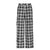 Street Style Color Contrast Plaid Straight Leg Pants