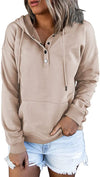 Loose Casual Hooded Drawstring Hoodie