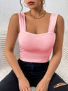 Wide Strap Slim Fit Camisole Top