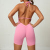 Skinny Peach Hip Beauty Back Yoga Jumpsuit